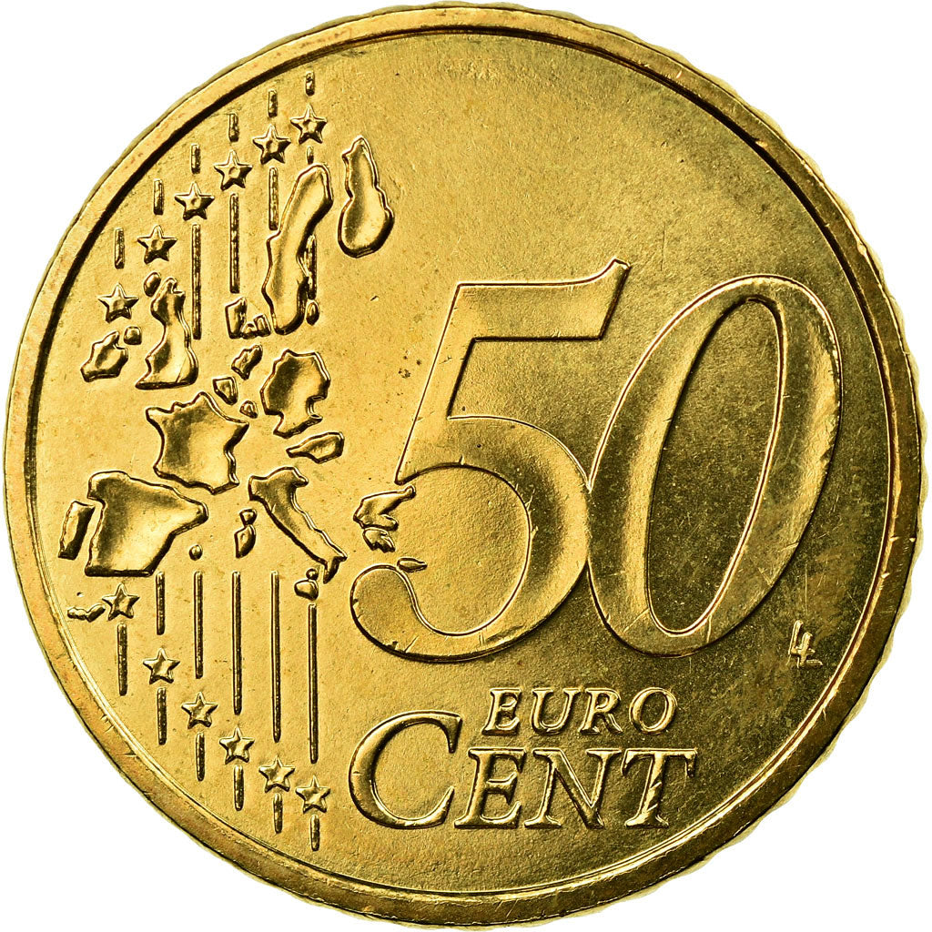 Francia, 50 Euro Cent, 2002, SC, Latón, Gadoury:6., KM:1287