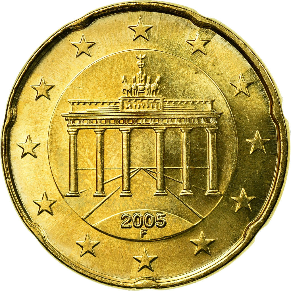 Federale Duitse Republiek, 20 Euro Cent, 2005, PR, Tin, KM:211