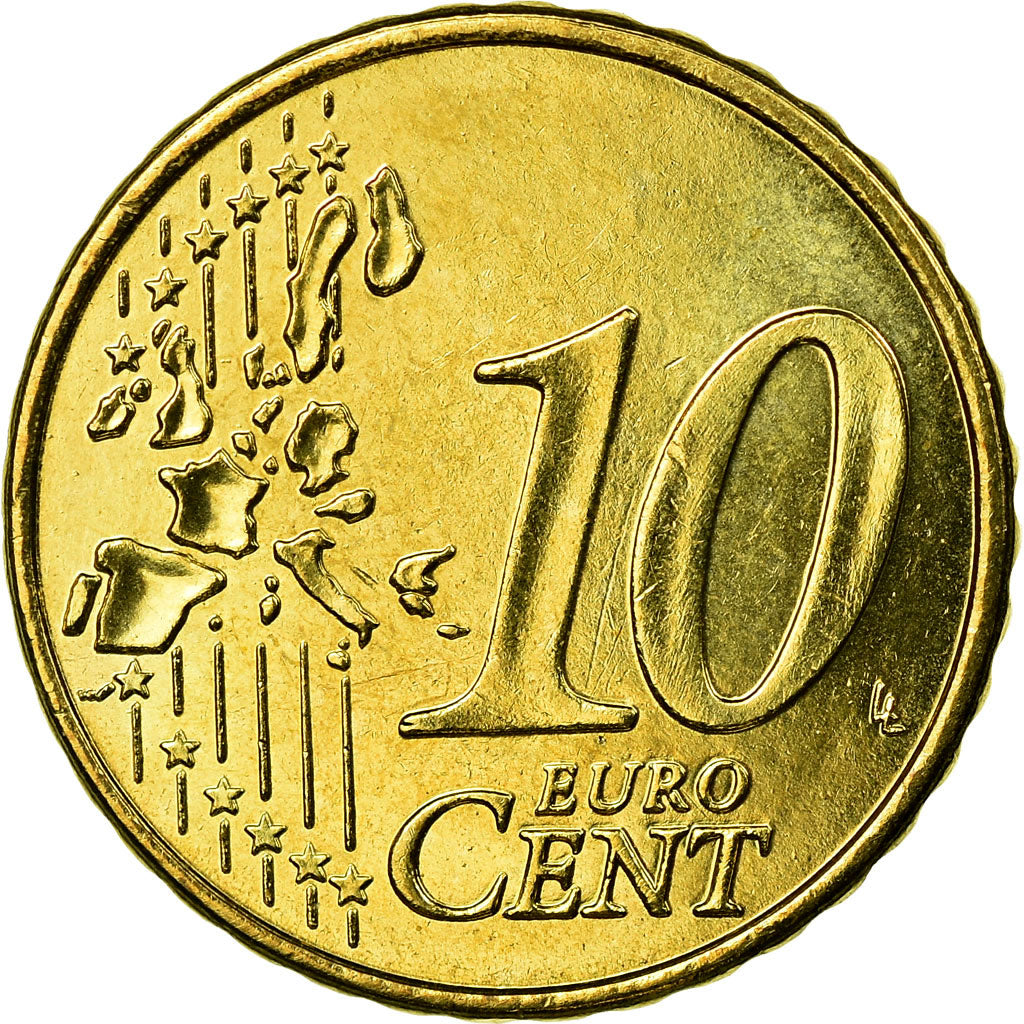 Belgien, 10 Euro Cent, 1999, VZ, Messing, KM:227