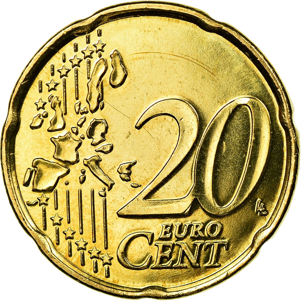 Belgia, 20 Euro Cent, 2006, Brussels, AU(55-58), Mosiądz, KM:228