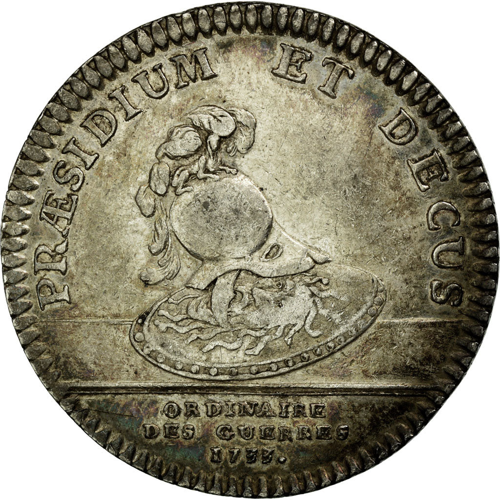France, Token, Royal, 1733, AU(50-53), Silver, Feuardent:554