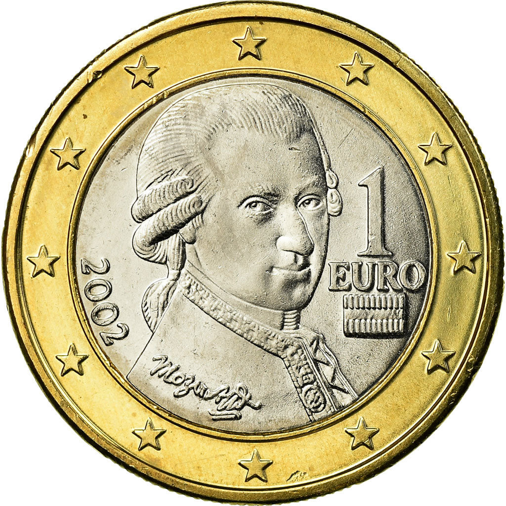 Oostenrijk, Euro, 2002, PR, Bi-Metallic, KM:3088