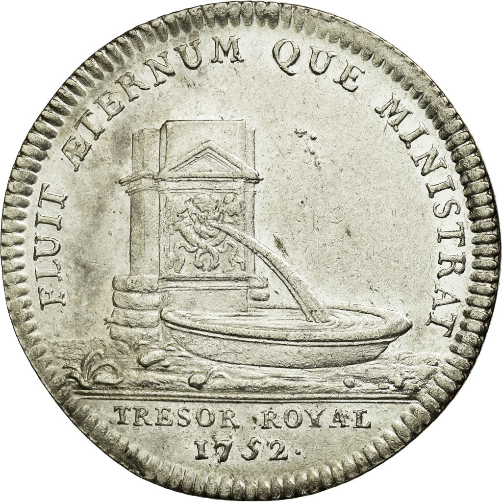 France, Token, Royal, 1752, AU(55-58), Silver, Feuardent:2084