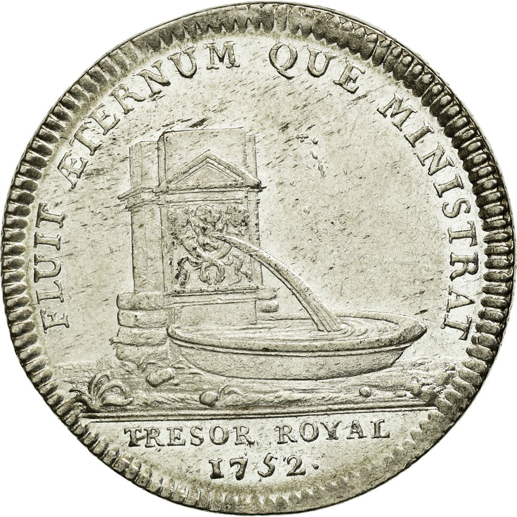 France, Token, Royal, 1752, MS(60-62), Silver, Feuardent:2084