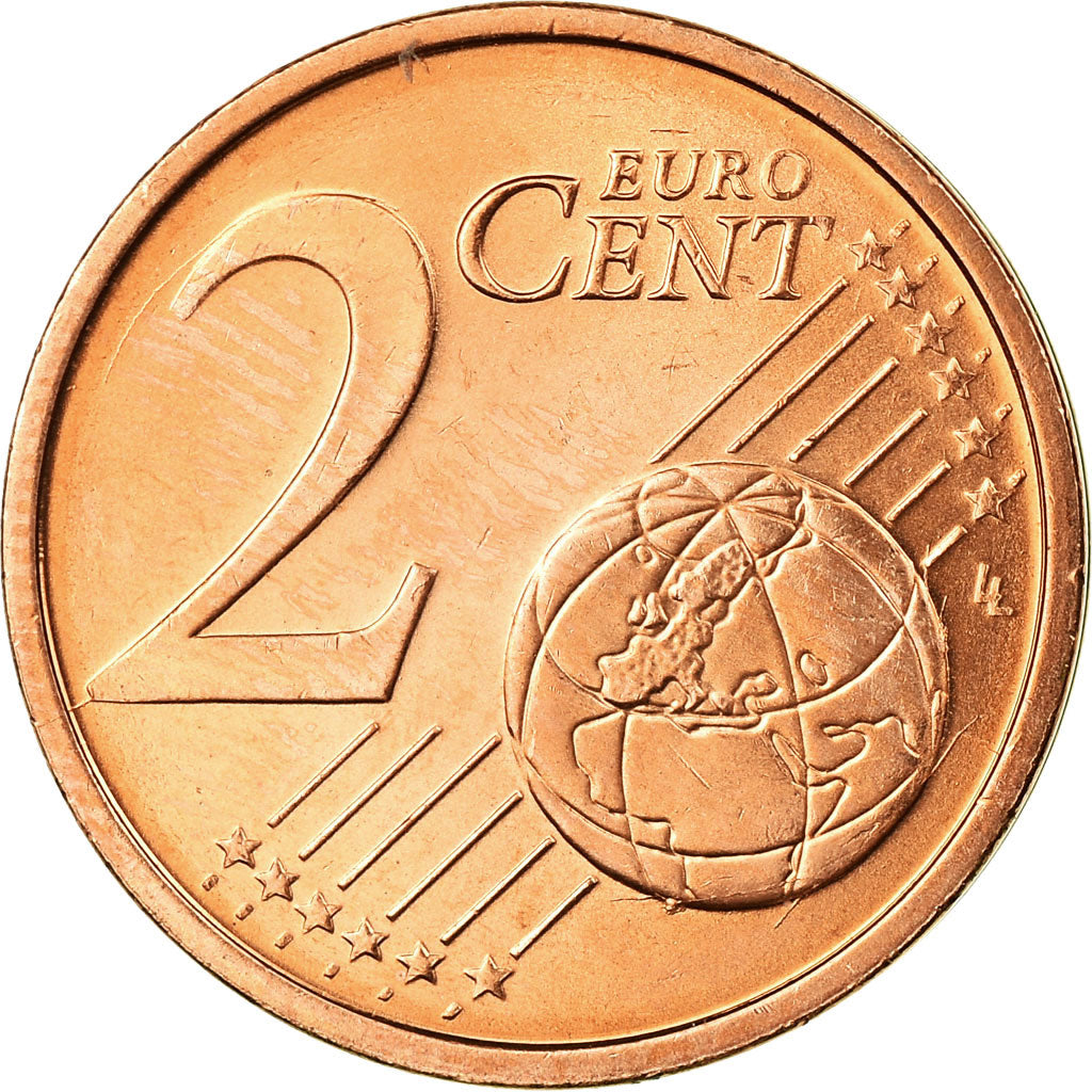 REPUBBLICA D’IRLANDA, 2 Euro Cent, 2002, SPL-, Acciaio placcato rame, KM:33