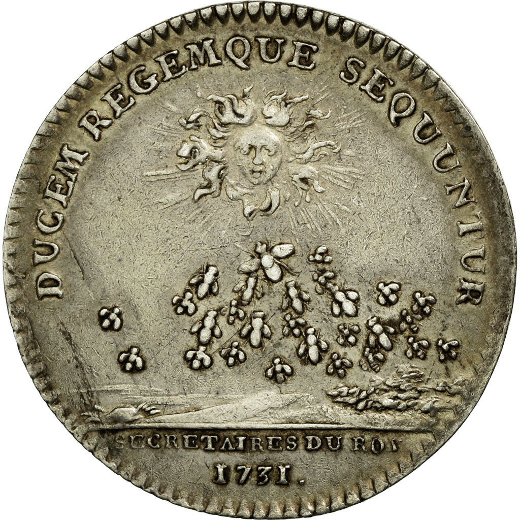 France, Token, Royal, 1731, AU(50-53), Silver, Feuardent:334