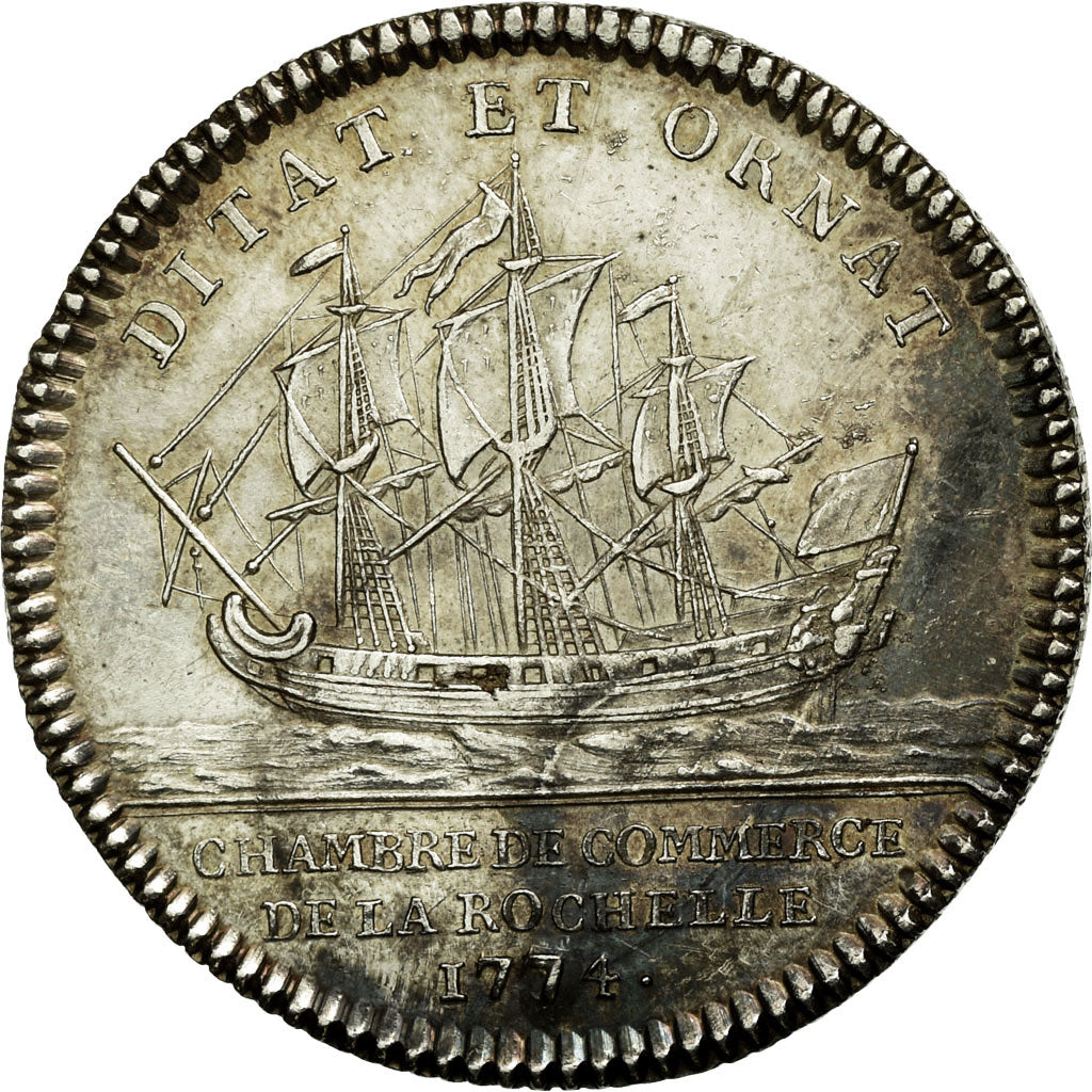 France, Token, Royal, 1774, AU(55-58), Silver, Feuardent:9140