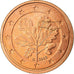 Bundesrepublik Deutschland, 2 Euro Cent, 2002, VZ, Copper Plated Steel, KM:208