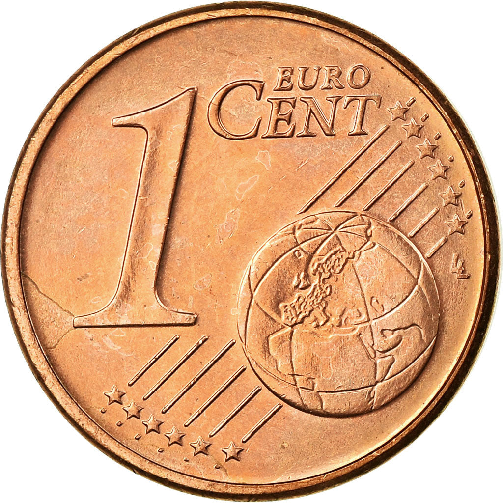 Niemcy - RFN, Euro Cent, 2002, Karlsruhe, EF(40-45), Miedź platerowana stalą