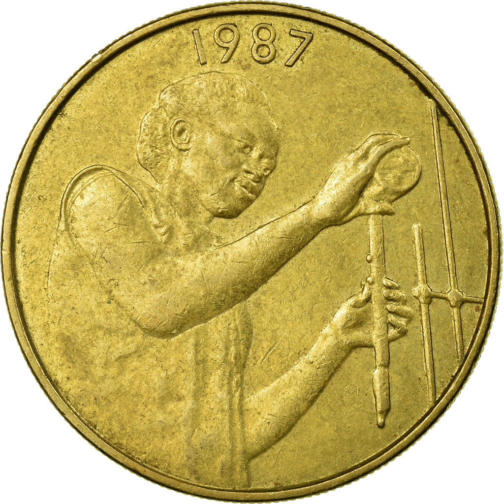 Monnaie, West African States, 25 Francs, 1987, Paris, TTB, Aluminum-Bronze, KM:9