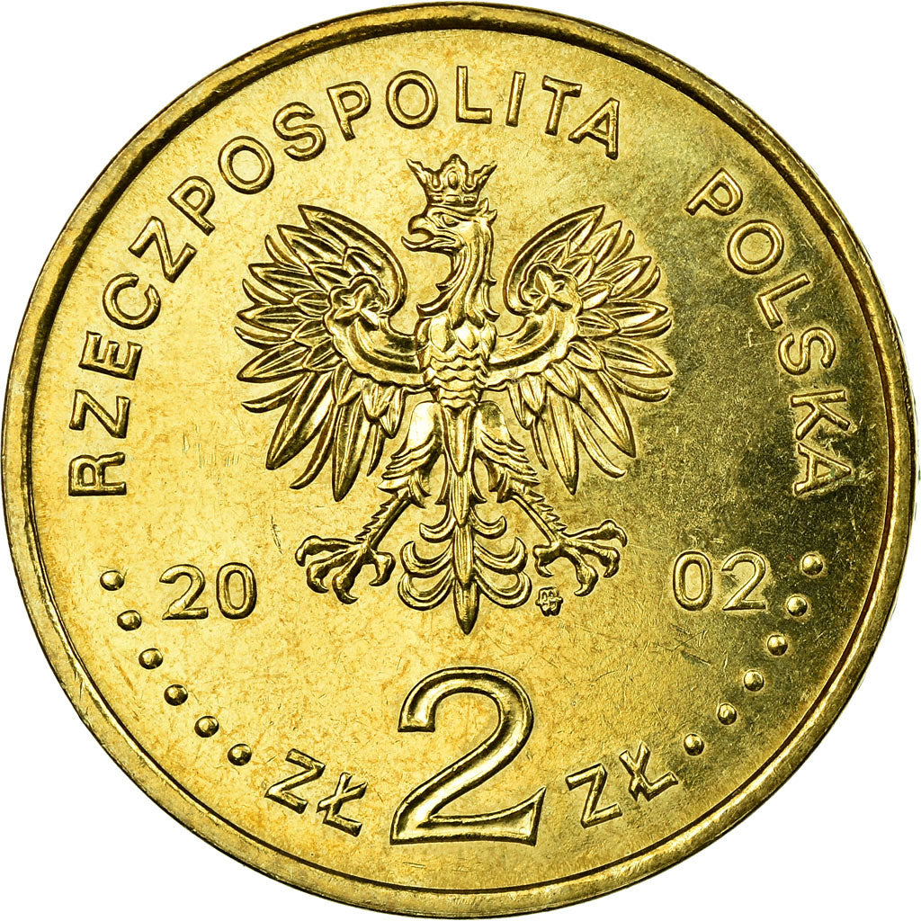 Moneta, Polska, Malbork Castle, 2 Zlote, 2002, Warsaw, EF(40-45), Mosiądz