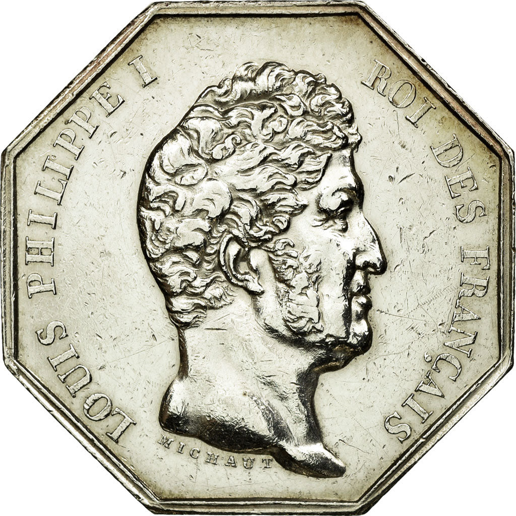 France, Token, Notary, AU(55-58), Silver, Lerouge:319
