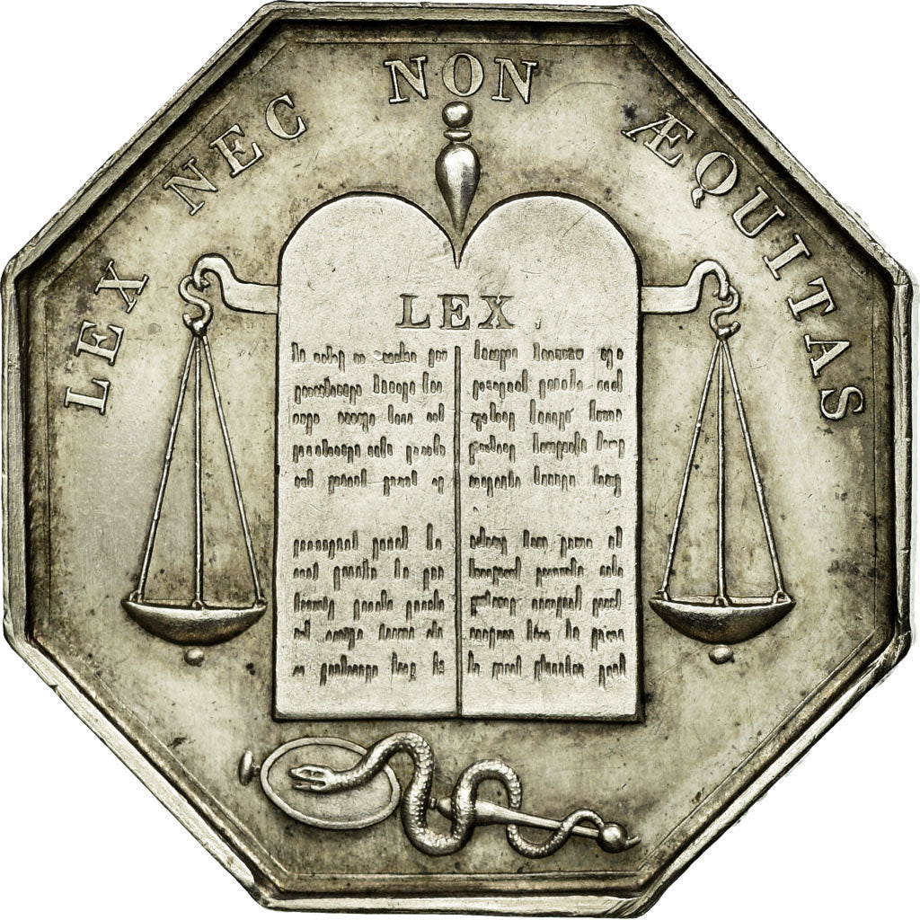 France, Token, Notary, AU(50-53), Silver, Lerouge:327