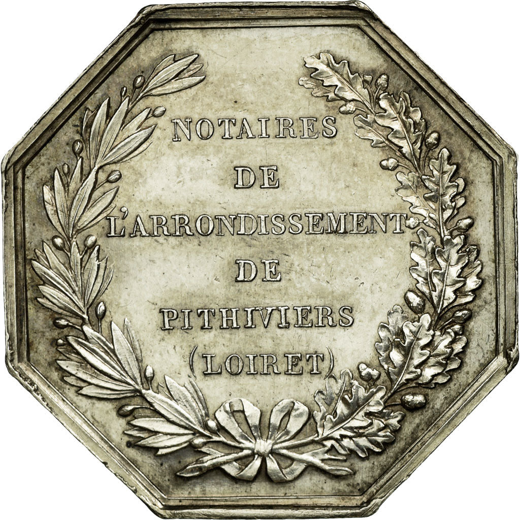 France, Token, Notary, AU(50-53), Silver, Lerouge:327