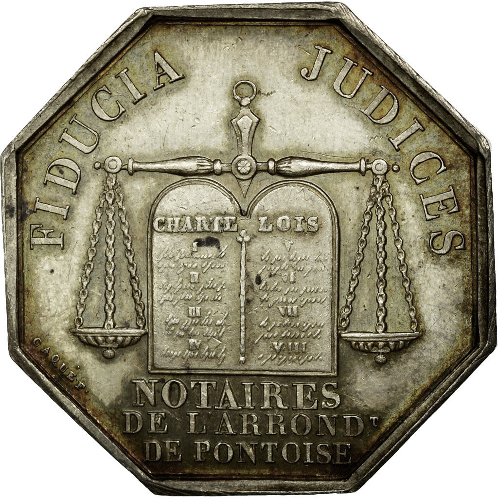 France, Token, Notary, AU(50-53), Silver, Lerouge:337