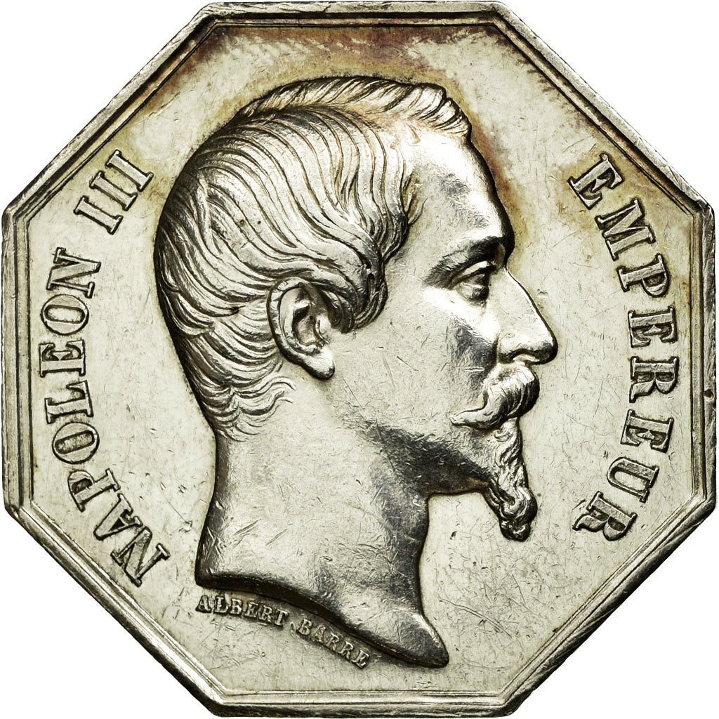 France, Token, Notary, MS(60-62), Silver, Lerouge:337