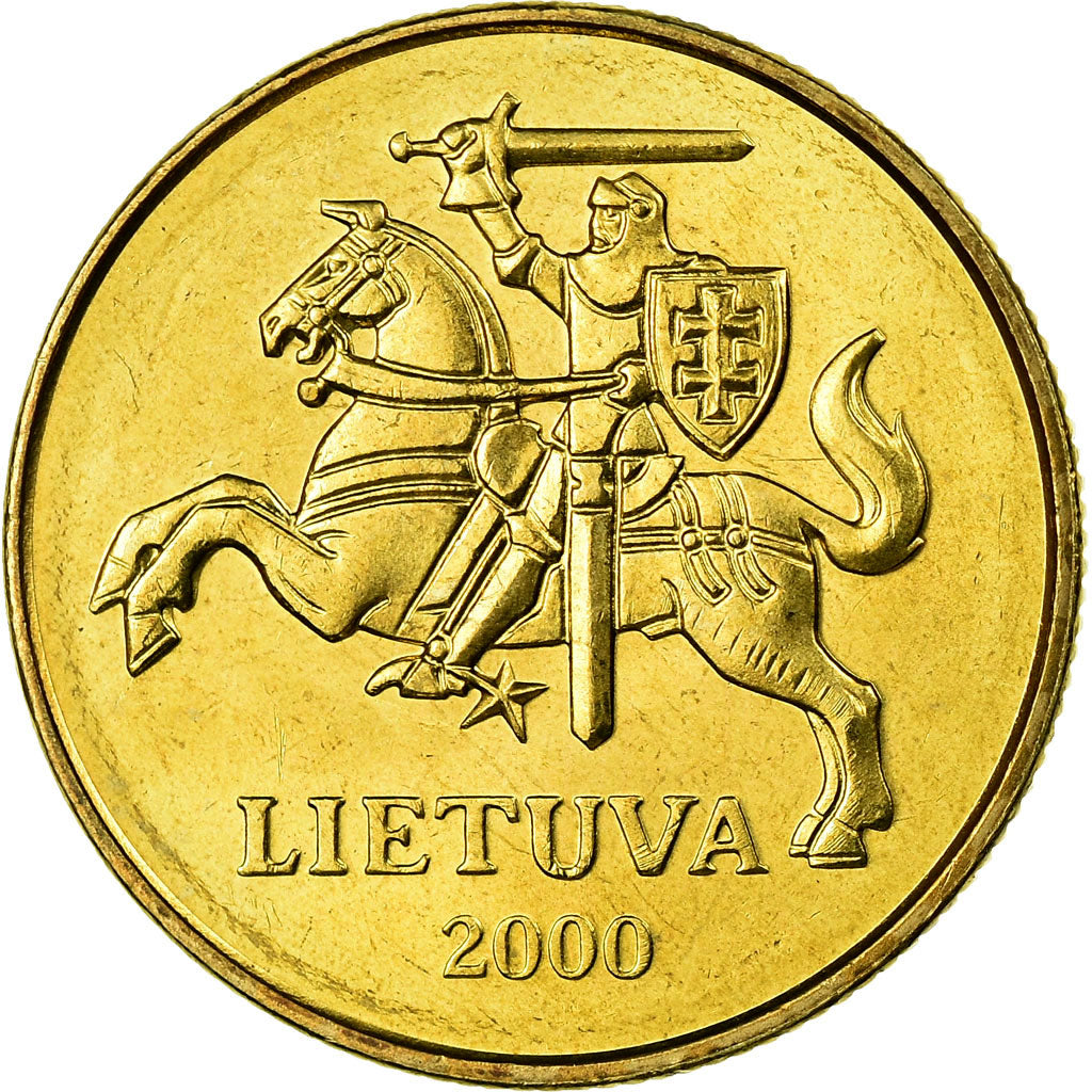 Monnaie, Lithuania, 50 Centu, 2000, SUP, Nickel-brass, KM:108