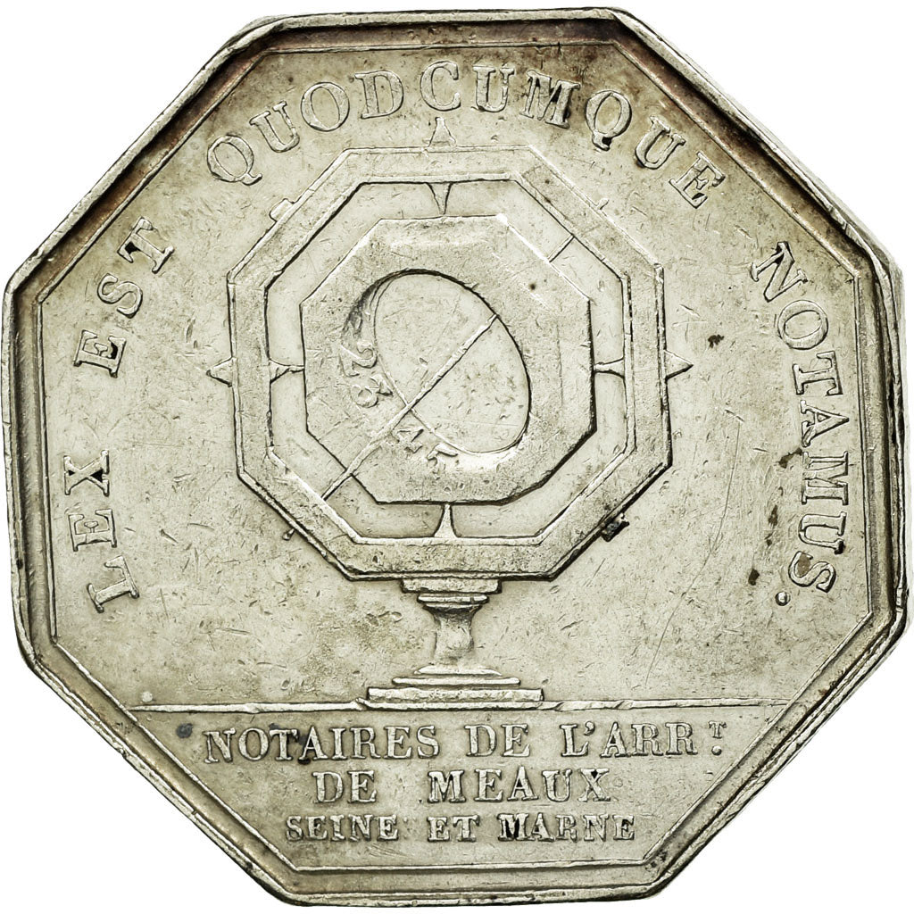 France, Token, Notary, AU(50-53), Silver, Lerouge:190