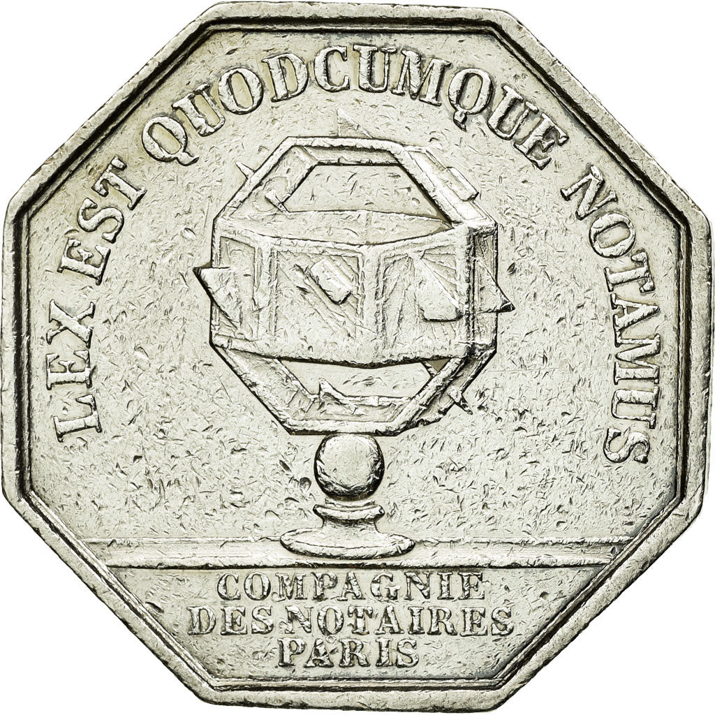 France, Token, Notary, AU(50-53), Silver, Lerouge:319