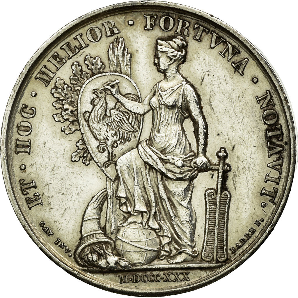 France, Token, Notary, 1830, AU(50-53), Silver, Lerouge:172
