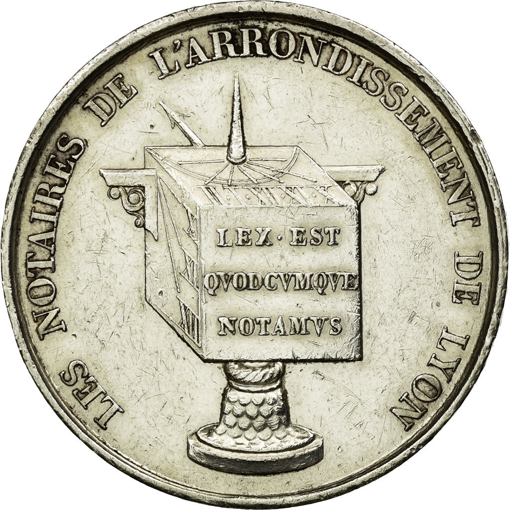 France, Token, Notary, 1830, AU(50-53), Silver, Lerouge:172