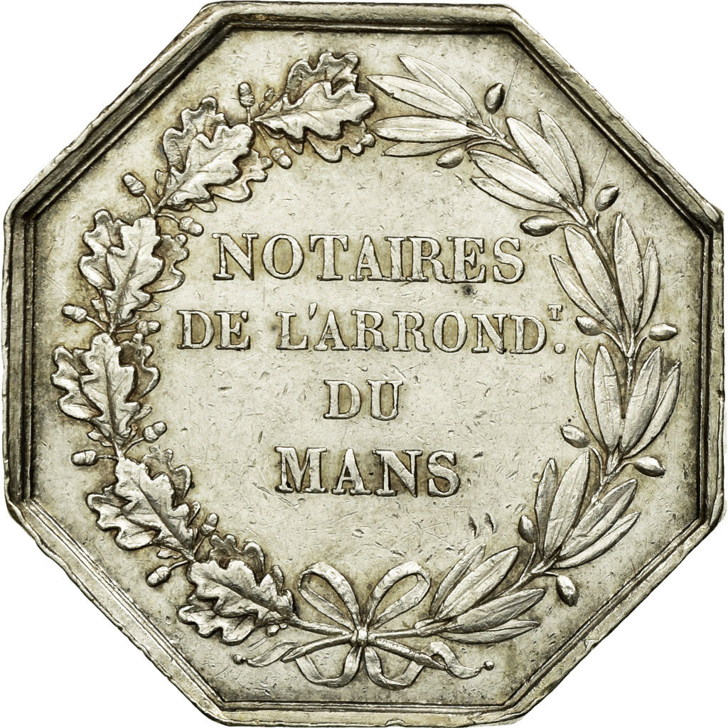 France, Token, Notary, AU(50-53), Silver, Lerouge:178