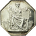 France, Token, Notary, MS(63), Silver, Lerouge:50b