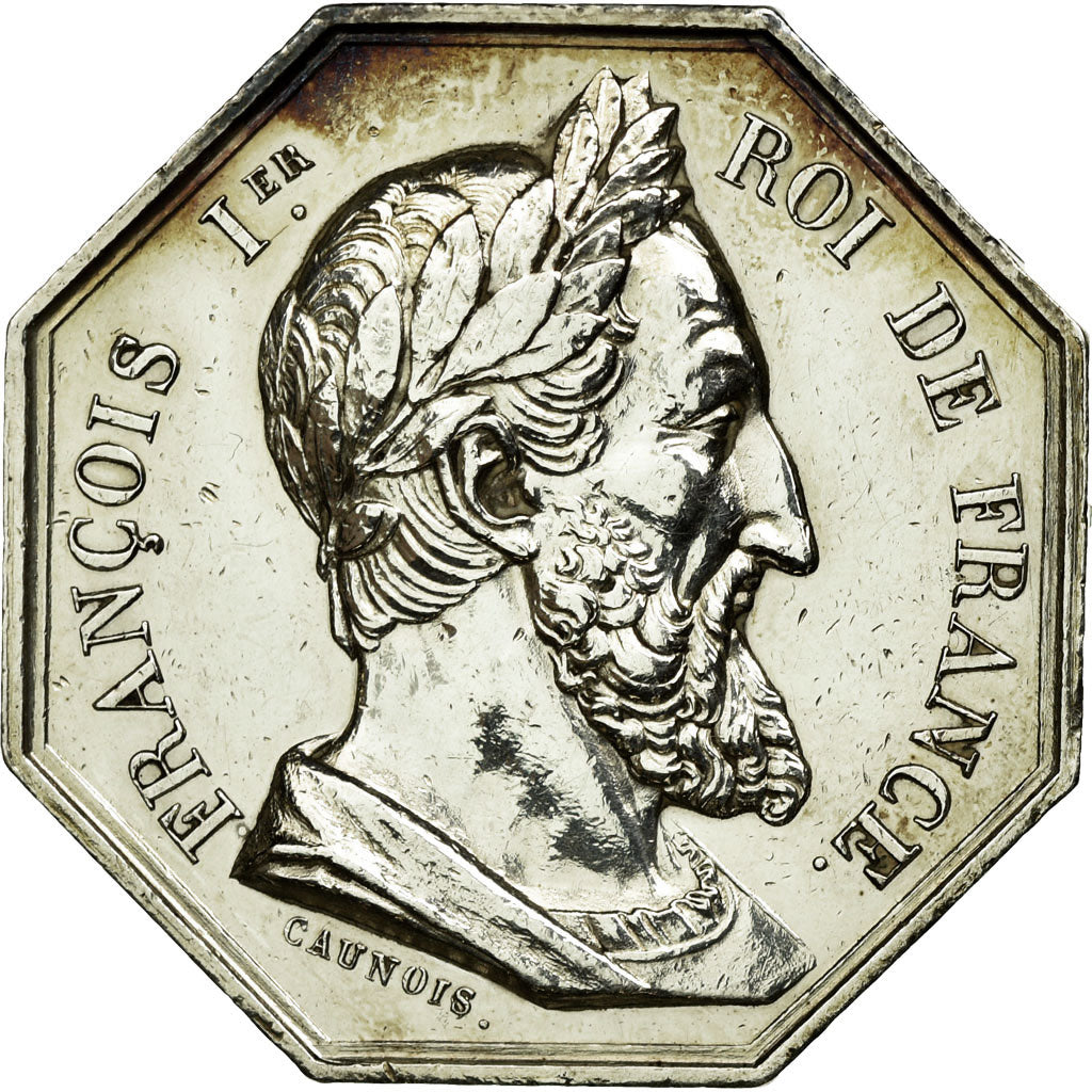 France, Token, François Ier, Notaires de Vitry-le-François, n.d., Silver