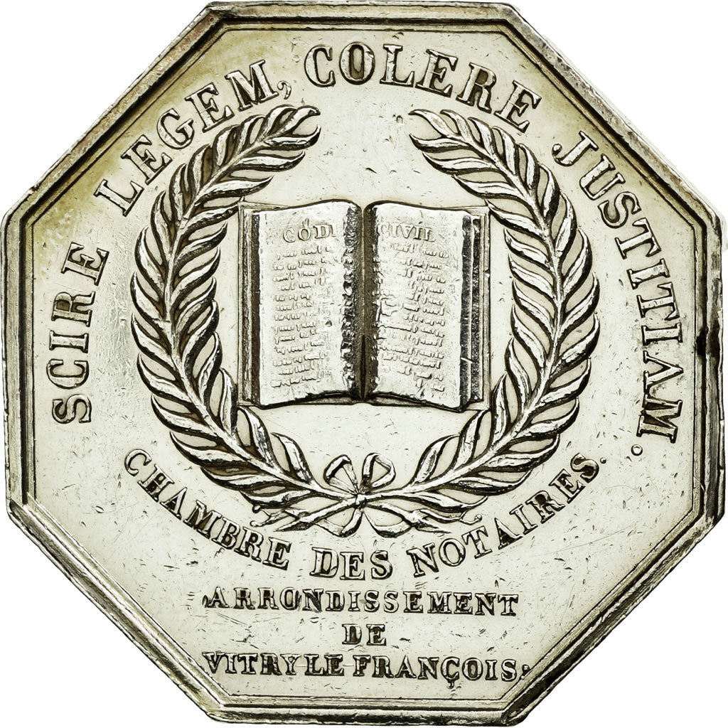 France, Token, François Ier, Notaires de Vitry-le-François, n.d., Silver