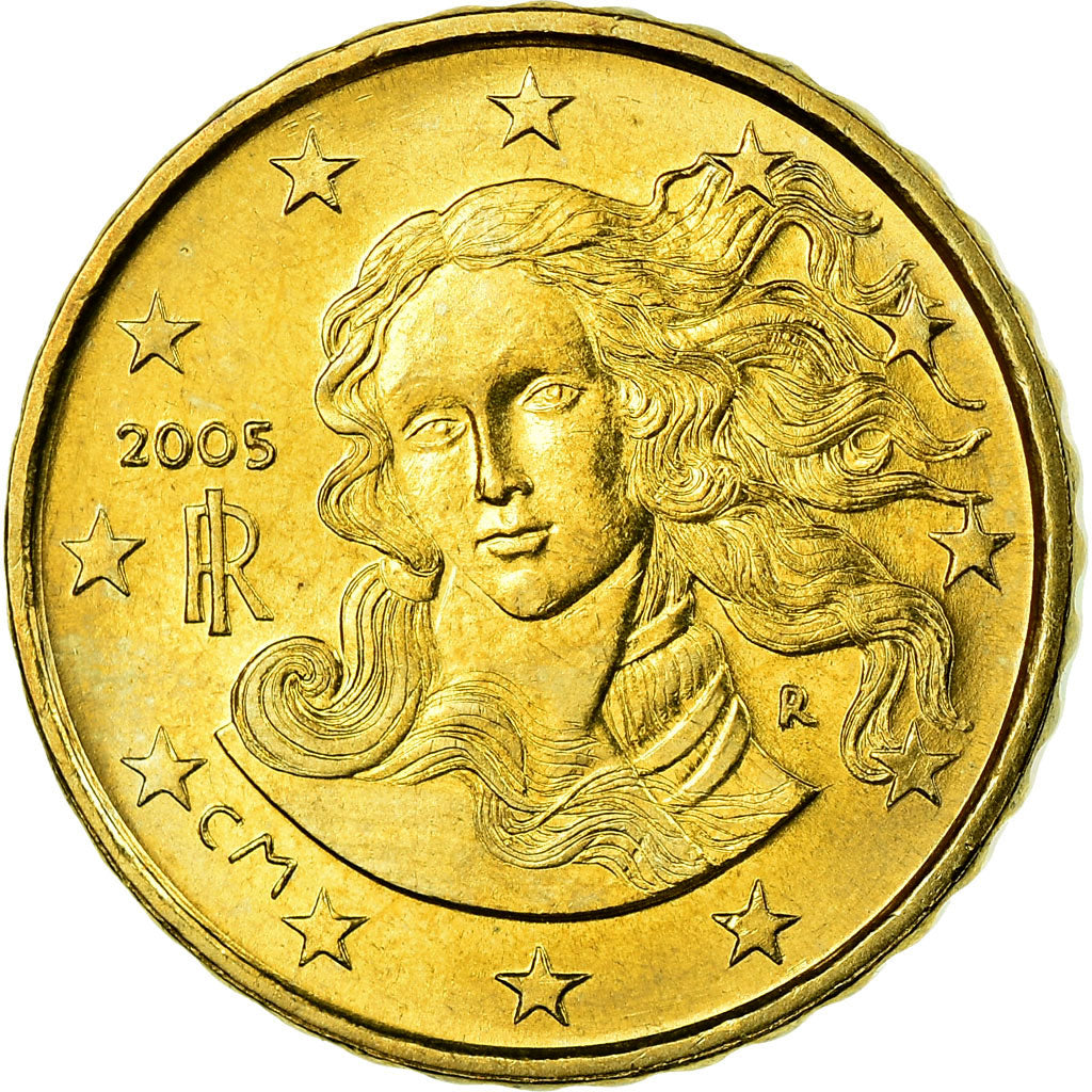 Italy, 10 Euro Cent, 2005, Rome, Nordic gold, AU(55-58), KM:213