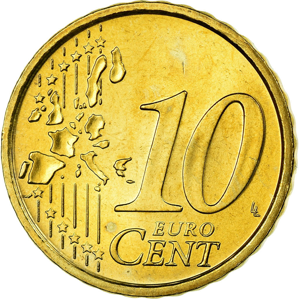 Italy, 10 Euro Cent, 2005, Rome, Nordic gold, AU(55-58), KM:213