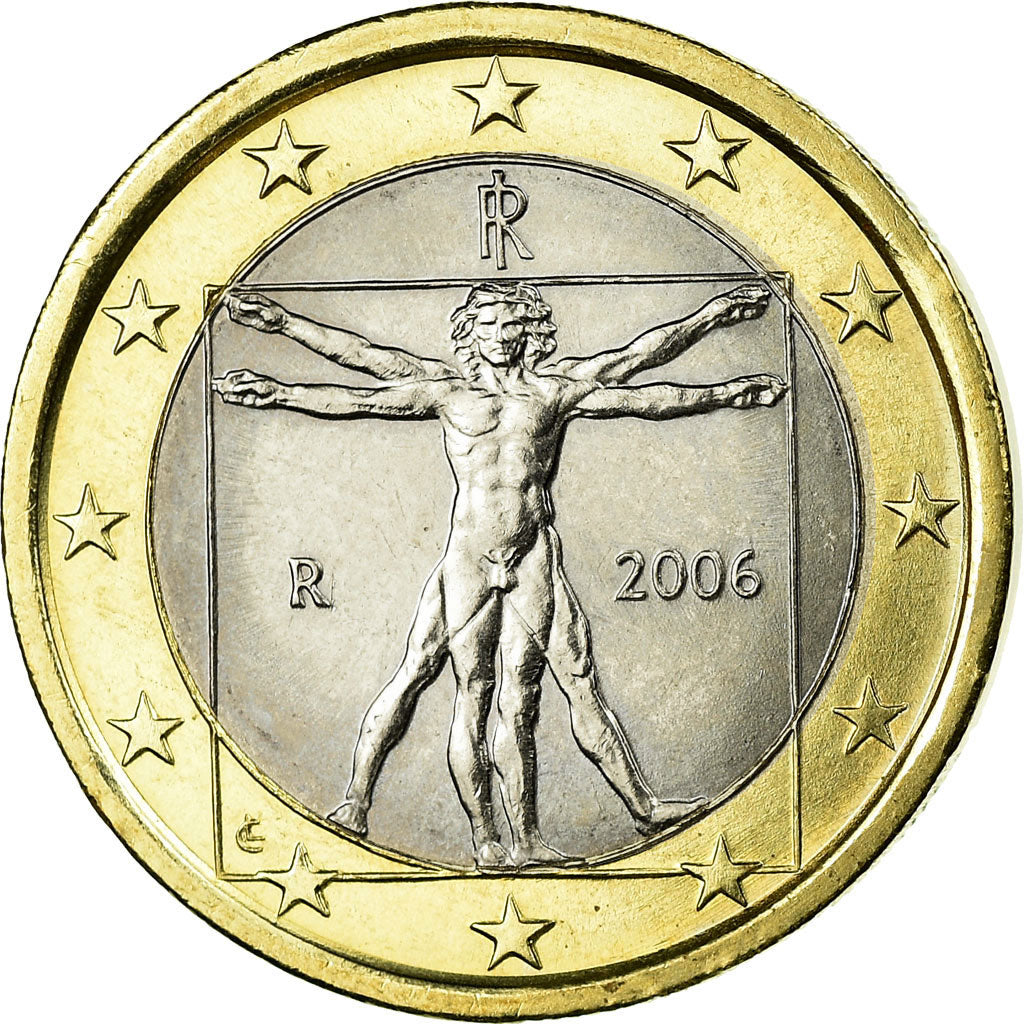 Italy, Euro, 2006, AU(55-58), Bi-Metallic, KM:216