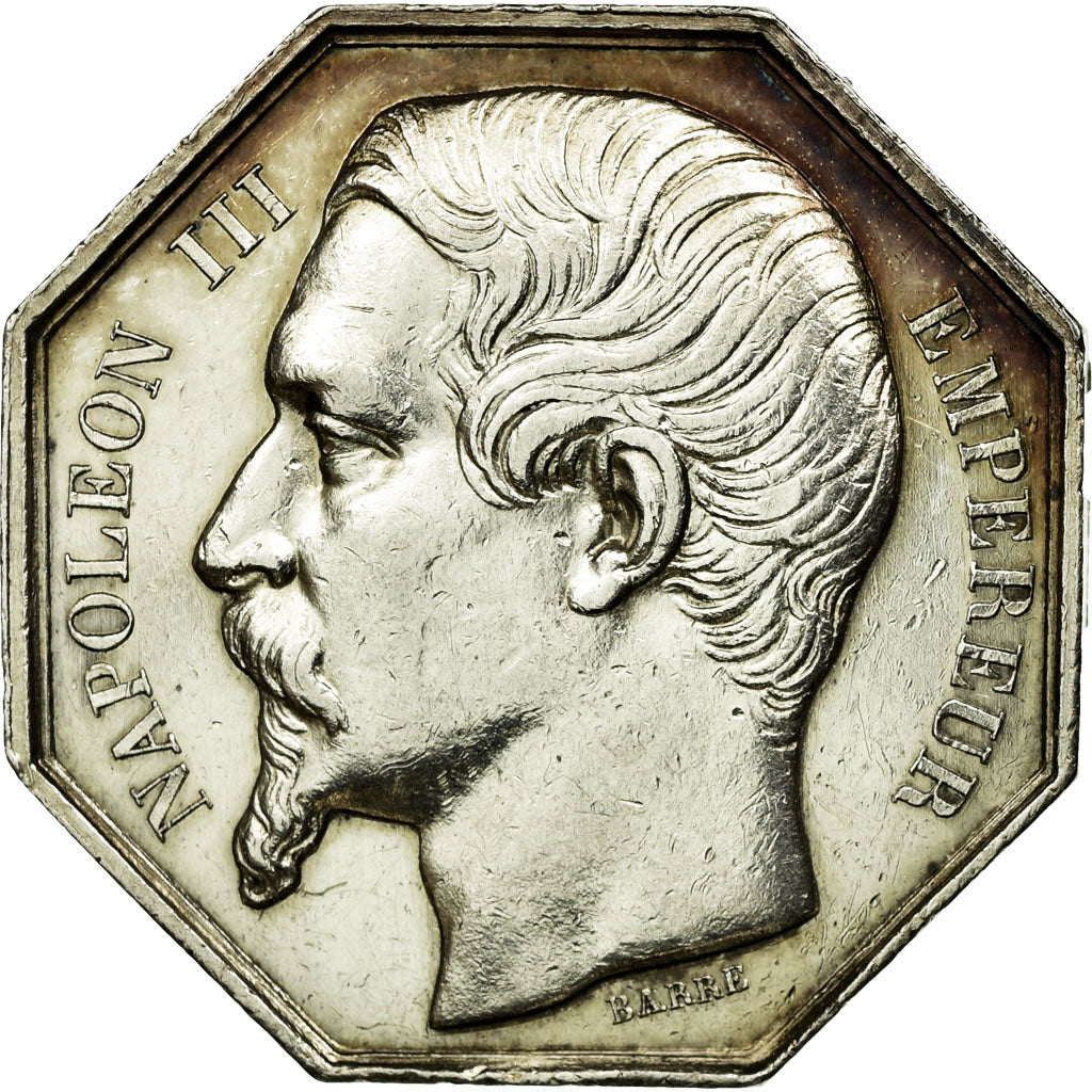 France, Token, Notary, MS(60-62), Silver, Lerouge:320