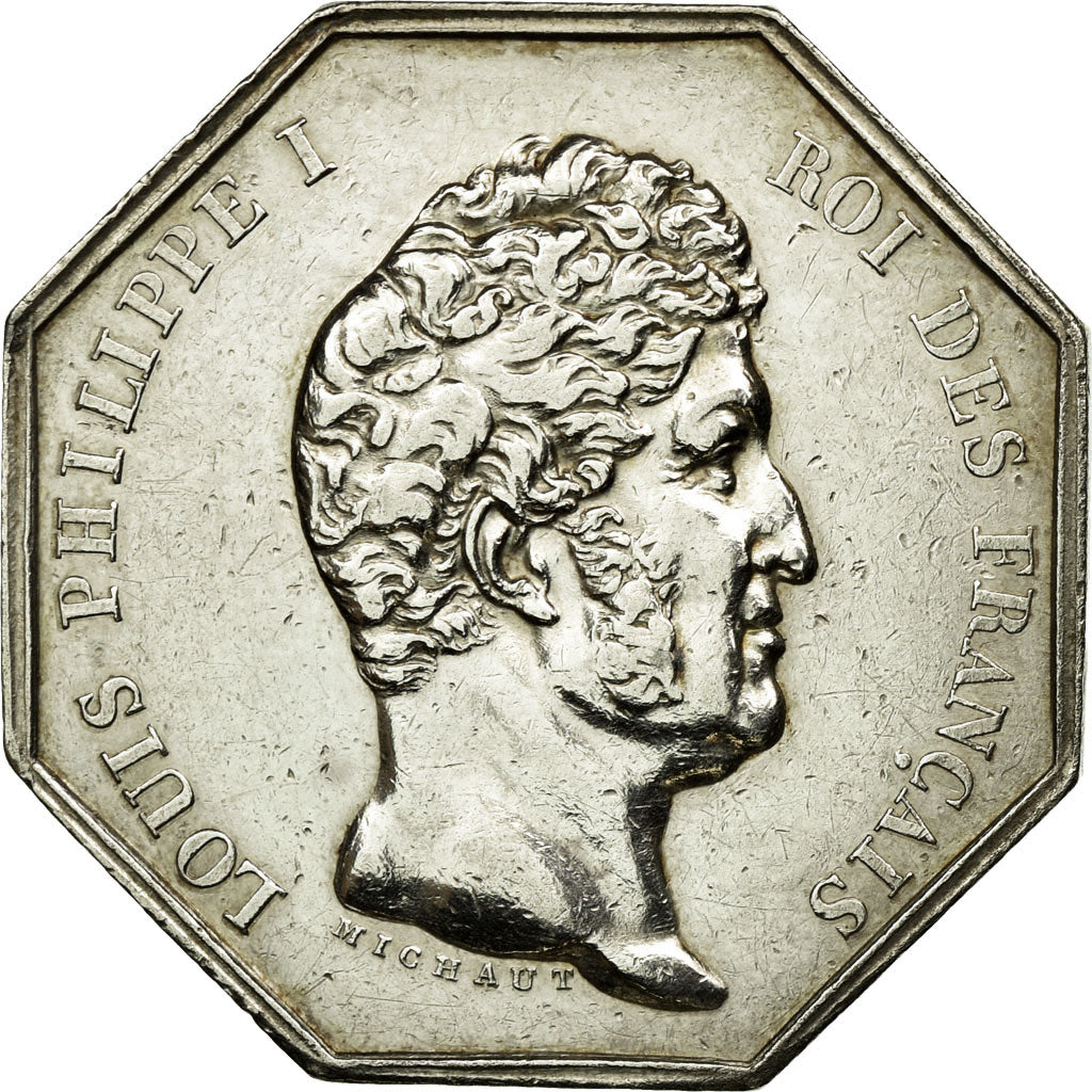 France, Token, Notary, MS(60-62), Silver, Lerouge:319