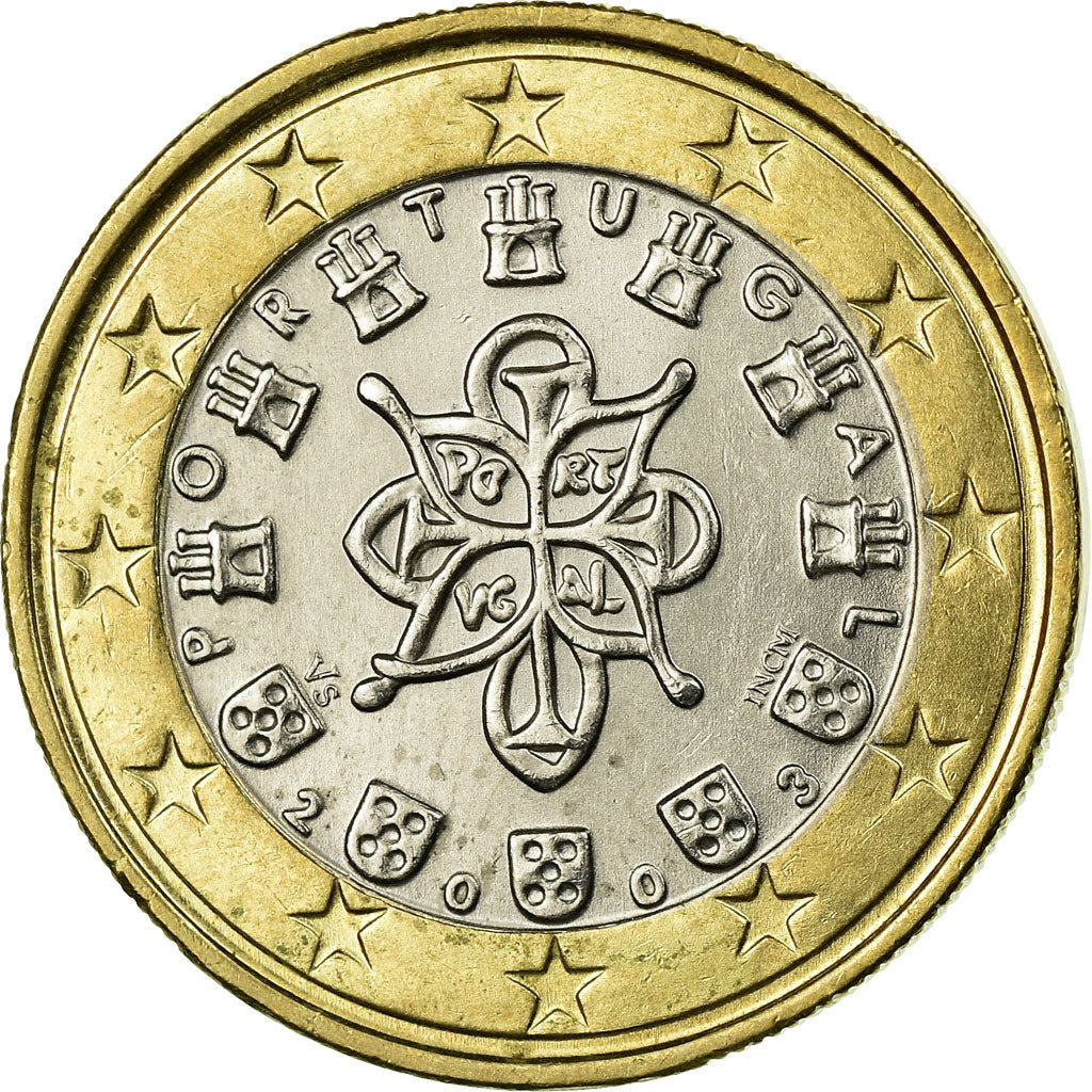 Portugal, Euro, 2003, EF(40-45), Bimetálico, KM:746