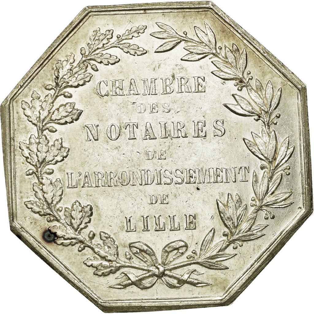 France, Token, Notary, AU(55-58), Silver, Lerouge:161e