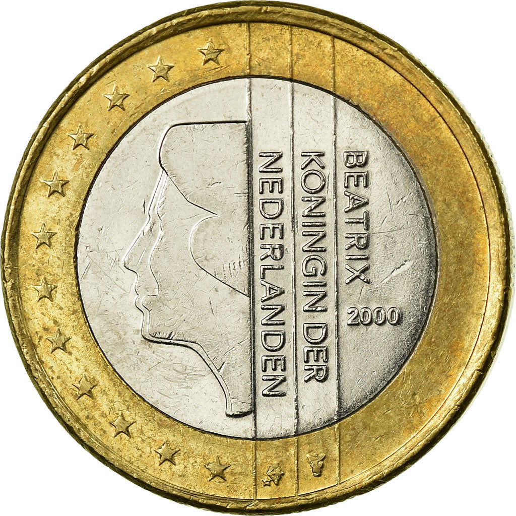 Netherlands, Euro, 2000, EF(40-45), Bi-Metallic, KM:240