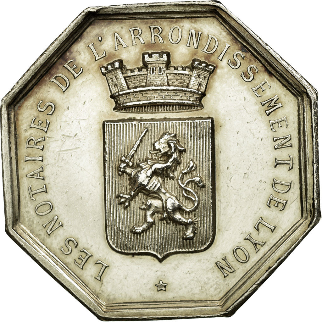 France, Token, Notary, MS(60-62), Silver, Lerouge:174