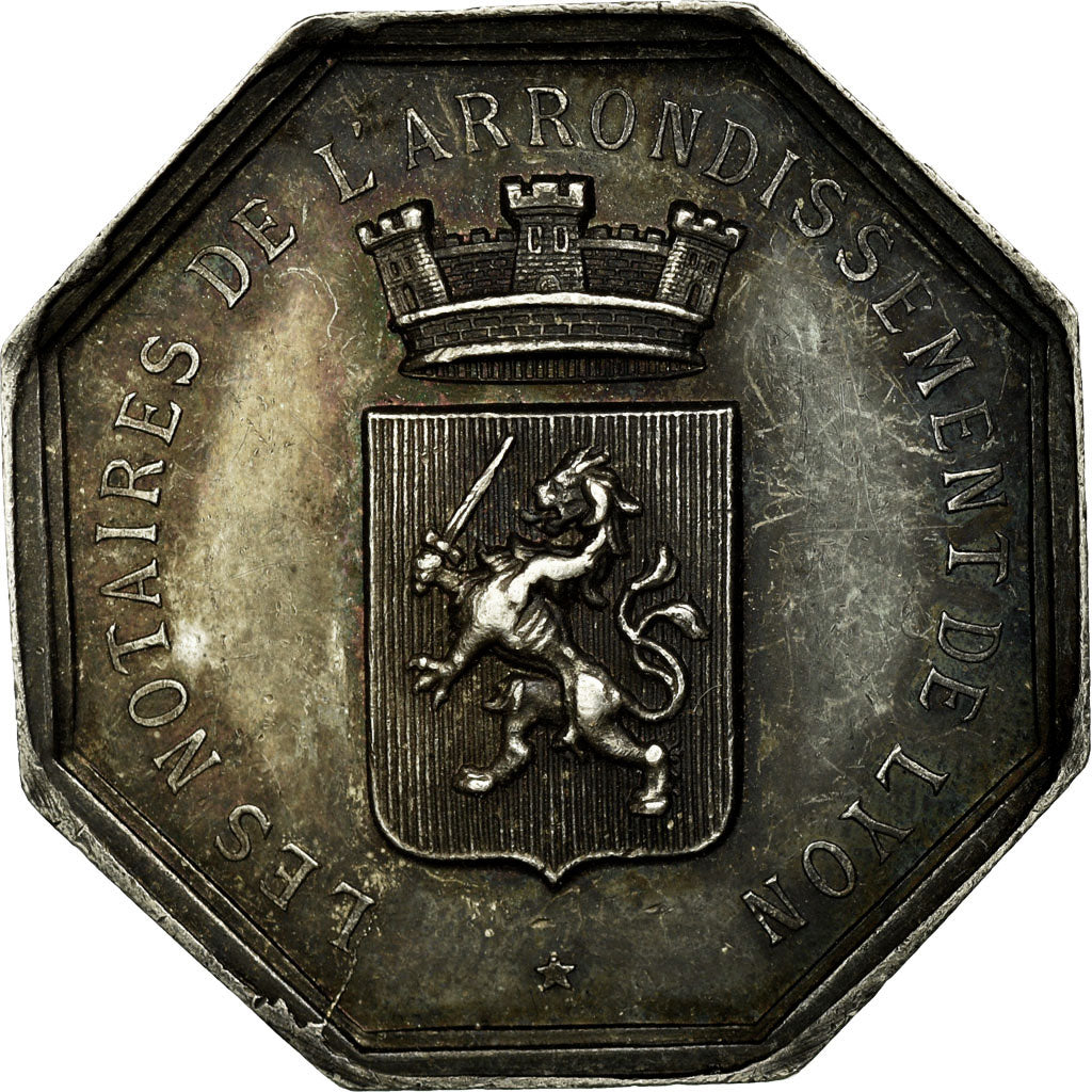 France, Token, Notary, AU(55-58), Silver, Lerouge:174