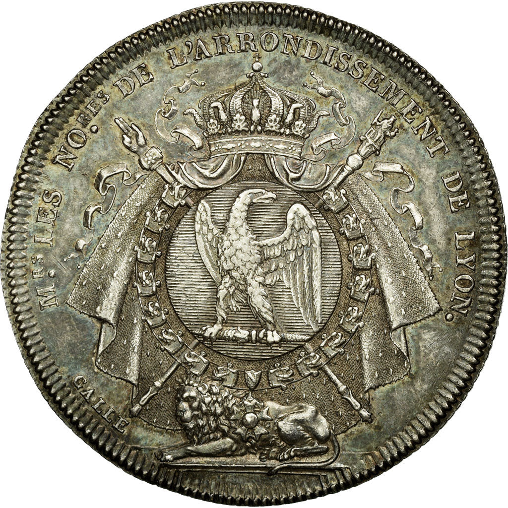 France, Token, Notary, 1805, MS(60-62), Silver, Lerouge:169