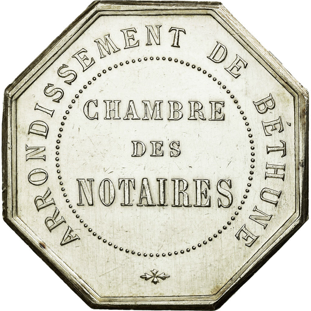 France, Token, Notary, MS(63), Silver, Lerouge:46