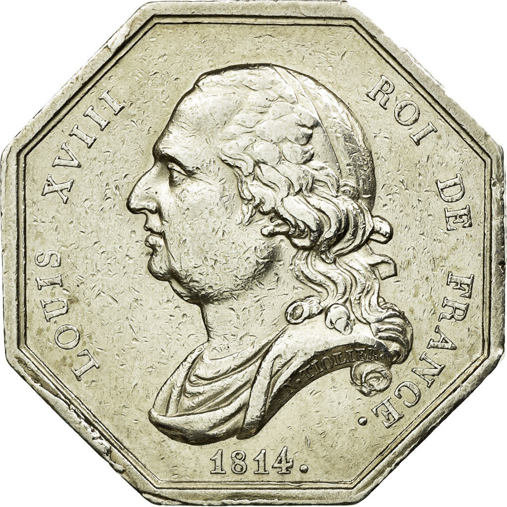 France, Jeton, Notary, 1814, TTB+, Argent, Lerouge:57