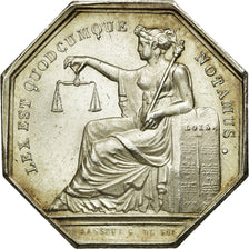 France, Token, Notaires de l'Arrondissement de Bernay, Eure, n.d., Silver