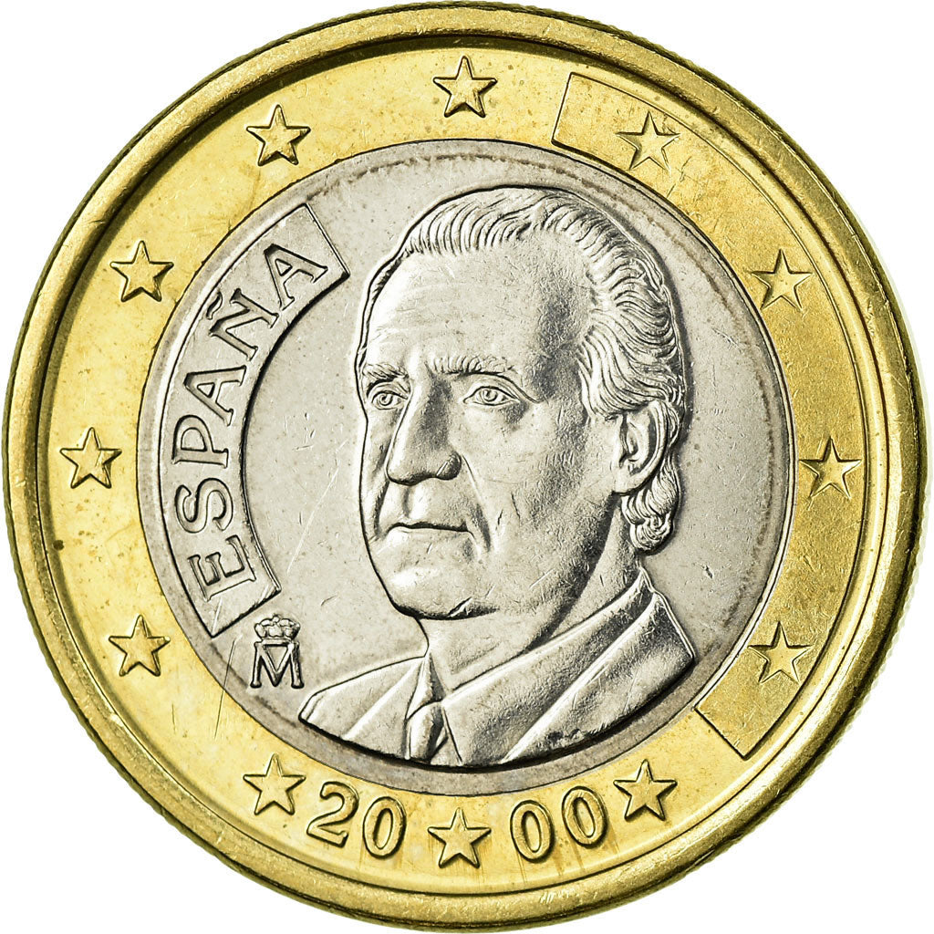 Spagna, Euro, 2000, BB, Bi-metallico, KM:1046