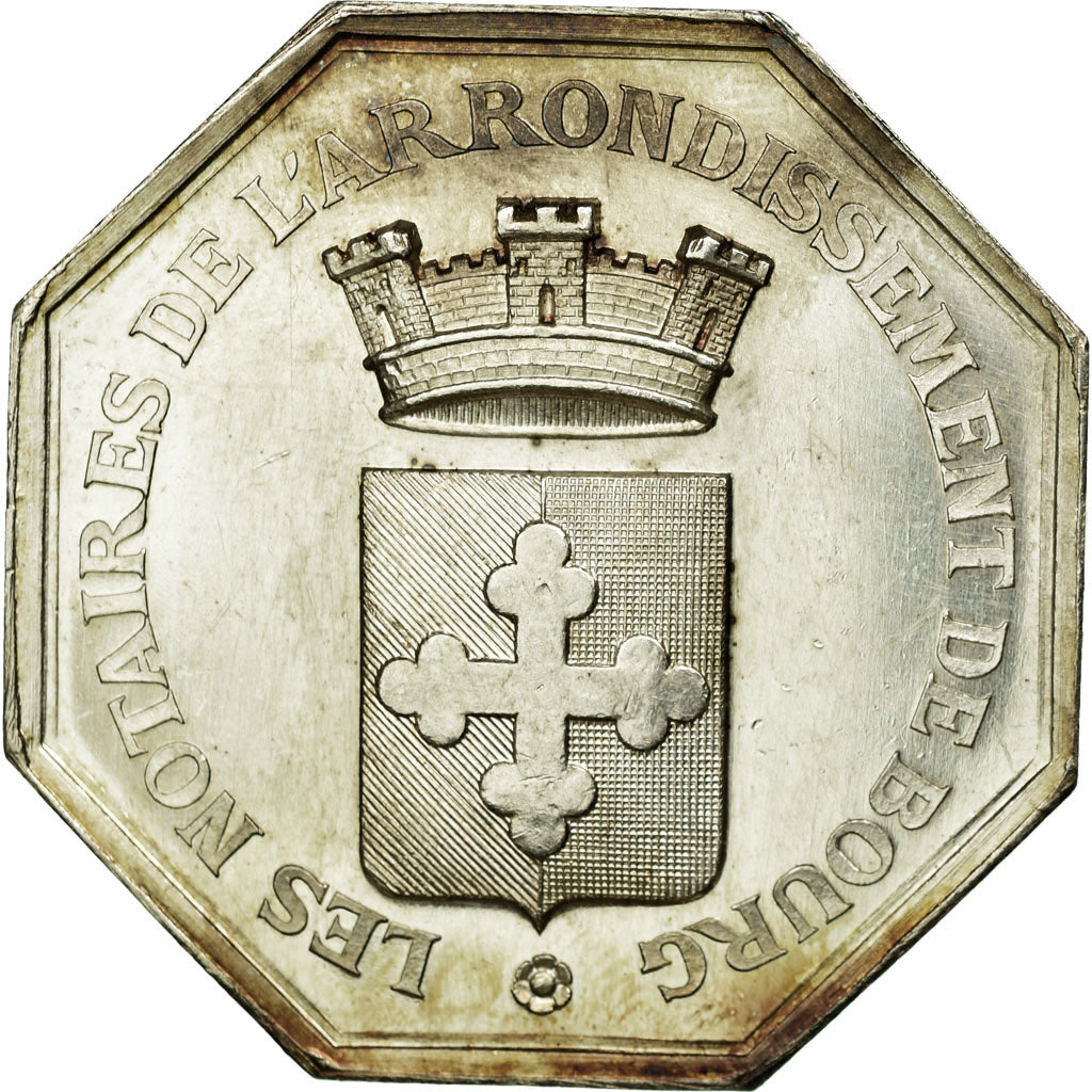 France, Token, Notary, MS(63), Silver, Lerouge:60