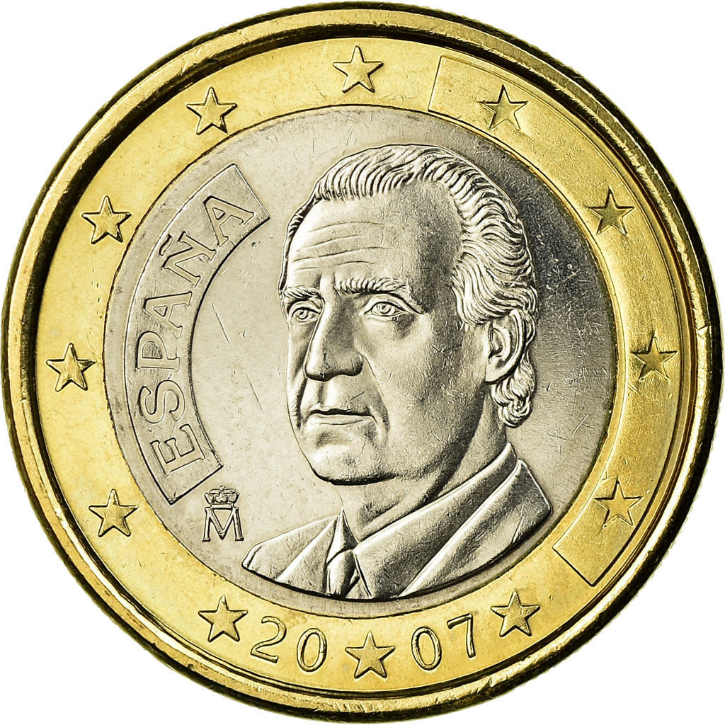Spanien, Euro, 2007, VZ, Bi-Metallic, KM:1073