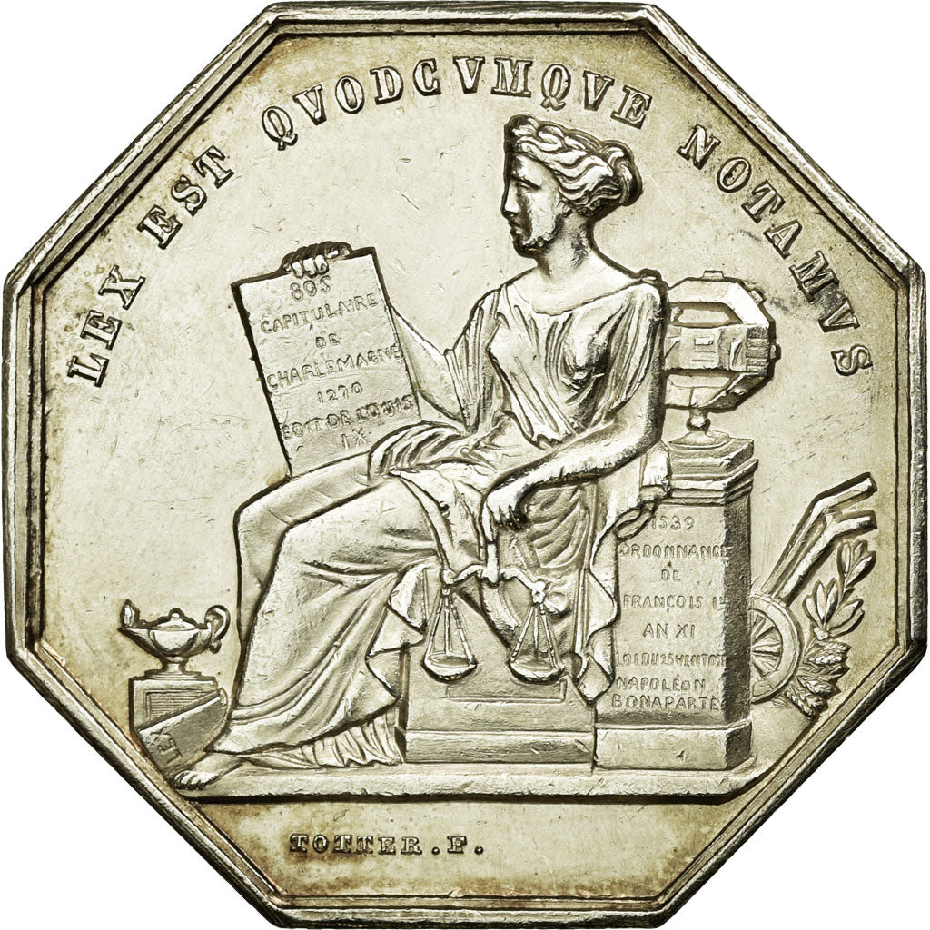 France, Token, Notaires de l'Arrondissement de Villefranche, Rhône, n.d.