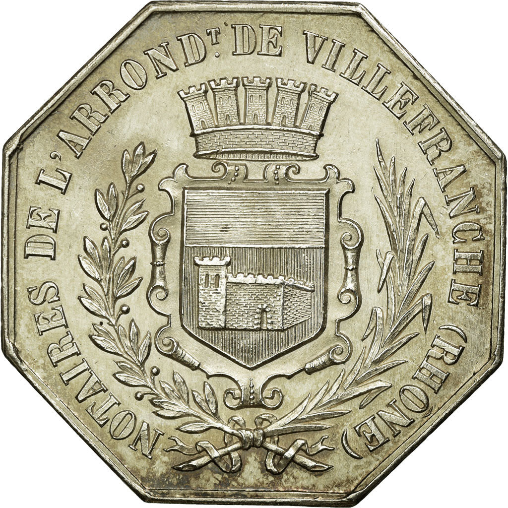 France, Token, Notaires de l'Arrondissement de Villefranche, Rhône, n.d.