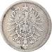 Coin, GERMANY - EMPIRE, Wilhelm I, Mark, 1876, Hambourg, EF(40-45), Silver, KM:7