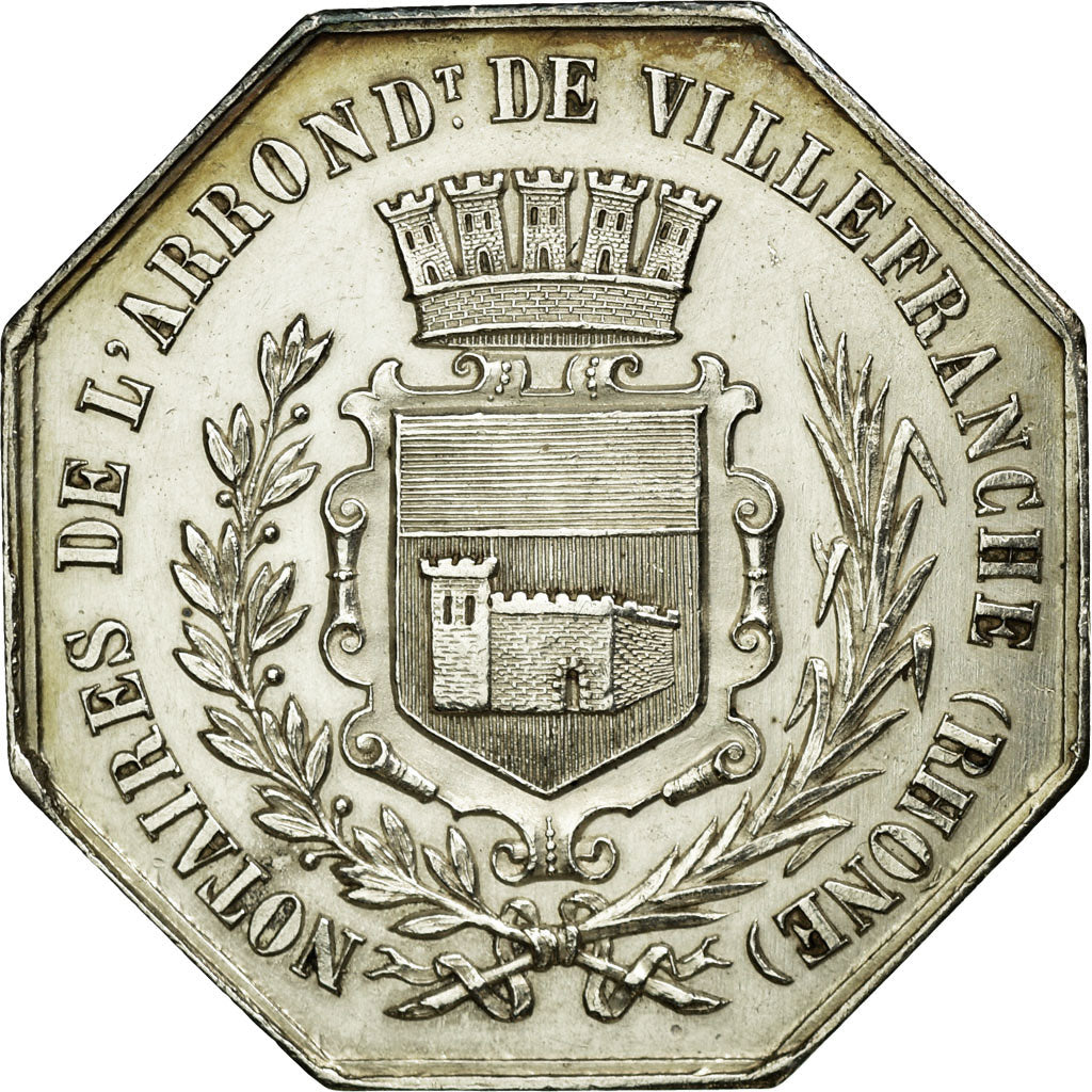 France, Token, Notaires de l'Arrondissement de Villefranche, Rhône, n.d.